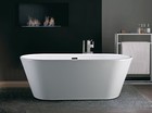 British Baths Ellerburn Gloss White Acrylic  Freestanding Bath - 1650 x 740  New