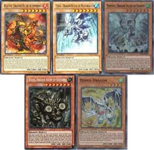 Yu-Gi-Oh! Mazzo Completo Dragon Ruler! Big Eye Dracossack Dragon Ravine + bonus!