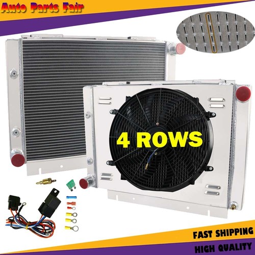 For 1960-1963 Ford Galaxie/Galaxie 500 L6 V8 4 Rows Aluminum Radiator ...