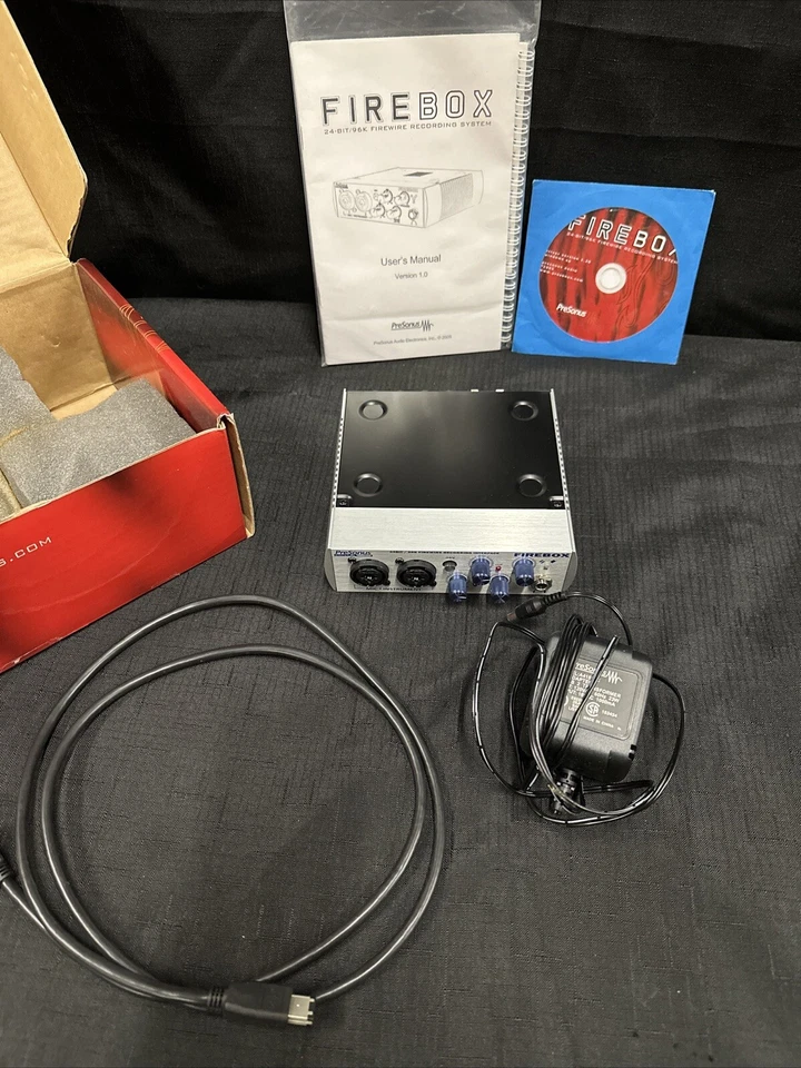 Complete Presonus Firebox With Power cord, Firewire Cable + Cubase and Plugins - Image 2 of 4