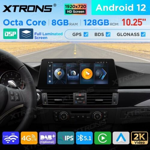 XTRONS AUTORADIO GPS BMW E90 E91 E92 E93 Android 12 WIFI 10.25" 8GB CARPLAY CCC - Afbeelding 1 van 18