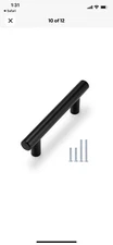 Probrico (24) Round T Bar Drawer Dresser Pull Black 3-1/2"  # PD3383HBK90 (24)