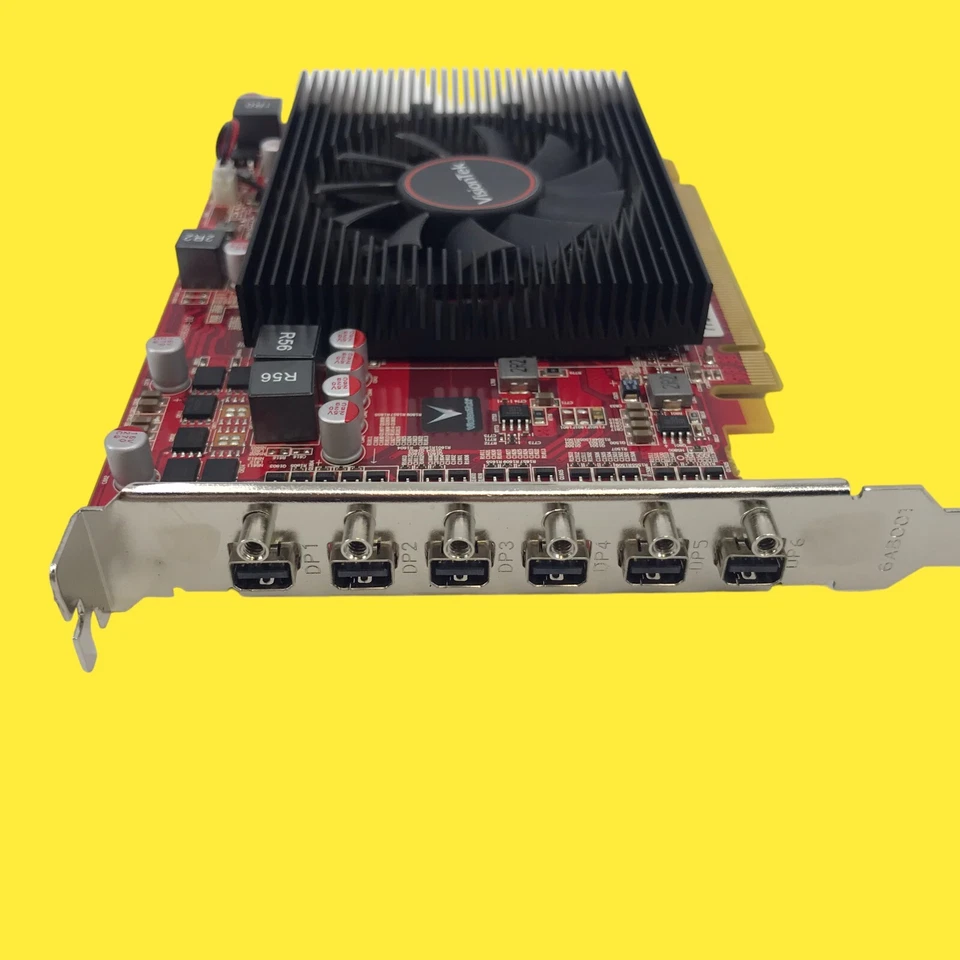 For Parts - VISIONTEK ATI RADEON VT 7750 X6 Mini Display ports #2413 z58/25 - Image 4 of 4