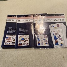    25 Pieces Patriotic Magnets 4th of July Car Refrigerator Magnets Independence