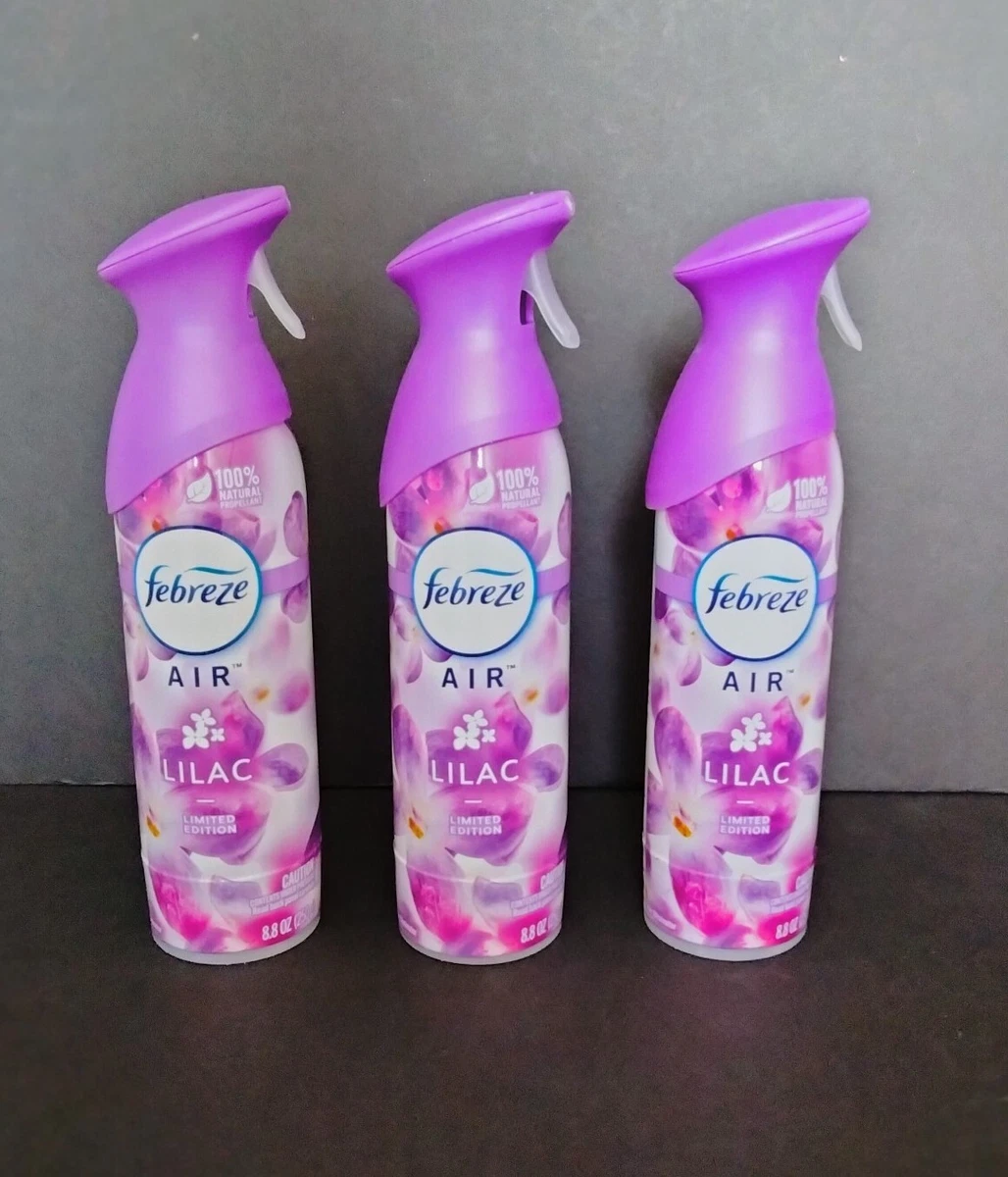 3x Febreze Air Freshener Spray, Odor Eliminator, NEW LILAC SCENT(2022)-3  Pack | eBay