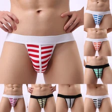 Men's Jock Strap Breathable Underwear Backless Jockstrap Briefs Underpants Thong
