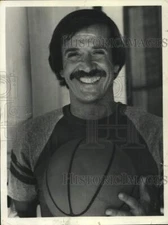 1981 Press Photo Singer Sonny Bono Holding a Basketball - lrx46733
