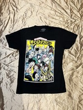 My Hero Academia T-Shirt adult Size MEDIUM Funimation Black Graphic