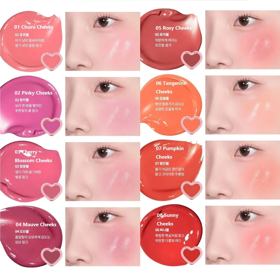 AOU Glowy Cream Blush 2.3g 8 Colors K-Beauty - Image 4 of 4