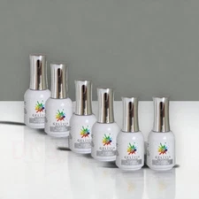 GELIVIA Soak Off Gel Polish 0.5 oz - G003 Top Gel No Cleanse (Pack of 6)