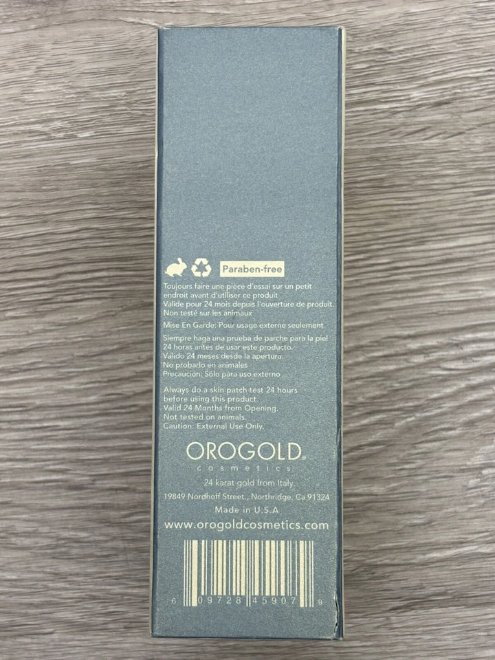 Suero facial pre afeitado orogold 24k para hombre, antienvejecimiento reduce arrugas caja abierta Foto 4 de 4