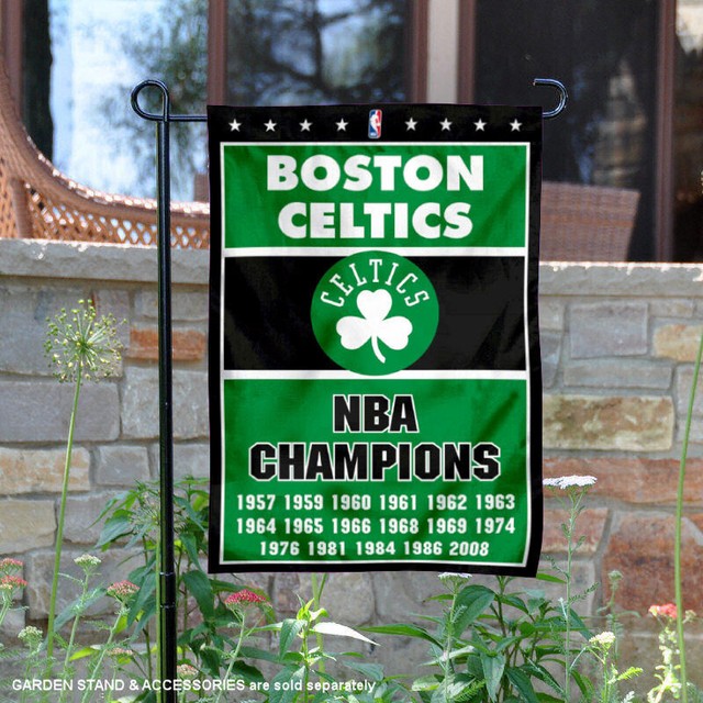 Boston Celtics 17 Time Champions Garden Flag And Yard Banner For