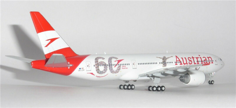 Austrian B777-200 1/200 モデルプレーン Amazon.com: Inflight200 1:200 Austrian Airlines Boeing 777