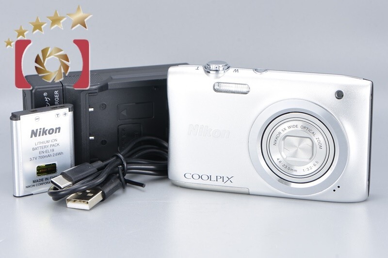 Excellent!! Nikon COOLPIX A100 Silver 20.1 MP Digital Camera | eBay