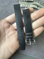 Vintage Watch Strap 16 mm Leather Nos Great Quality Proper Old School V59