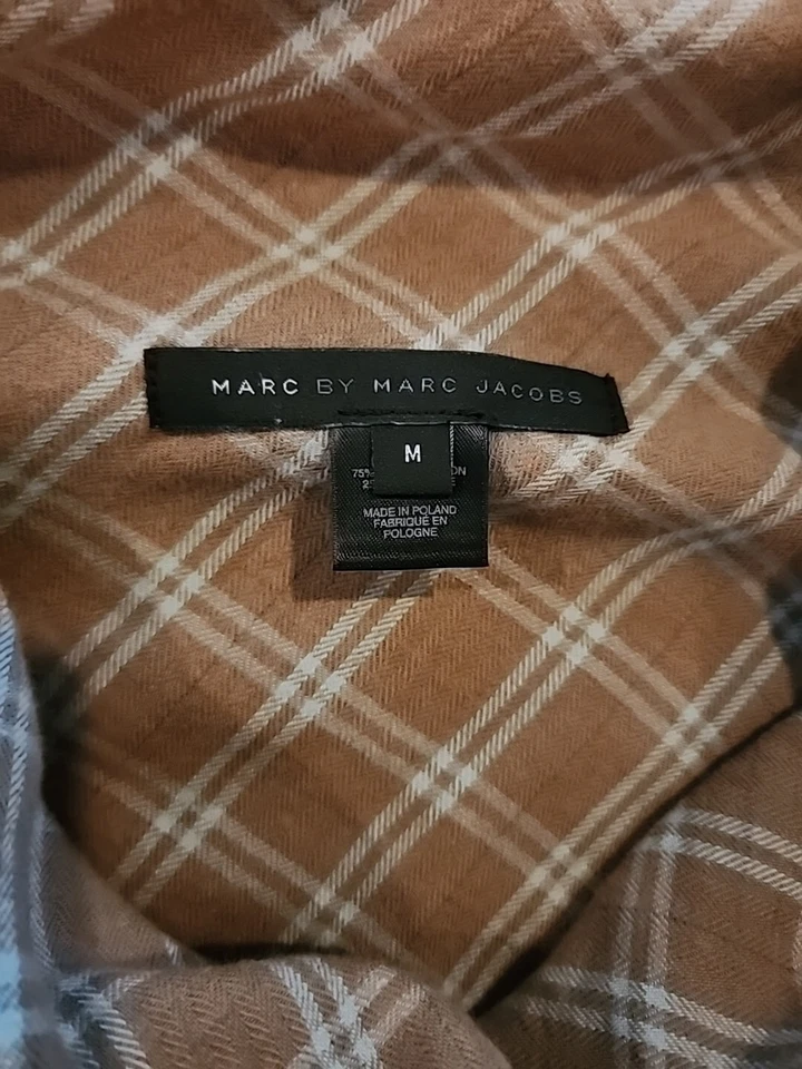 Túnica Marc By Marc Jacob a cuadros sin mangas con cuello de capucha Foto 4 de 4