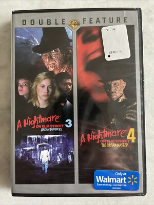 A Nightmare on Elm Street 3: Dream Warriors/ 4: Dream Master DVD New Sealed OOP