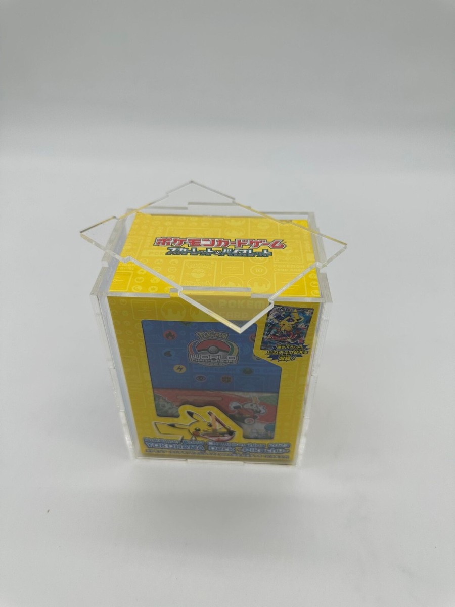 Pokemon Yokohama World Deck Box Acrylic Case Display Quality Pokemon Yokohama World Deck Box Acrylic Case Display Quality