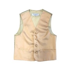 New Boy's Formal tuxedo vest waistcoat Beige US Size 2 4 6 8 10 12 14 wedding