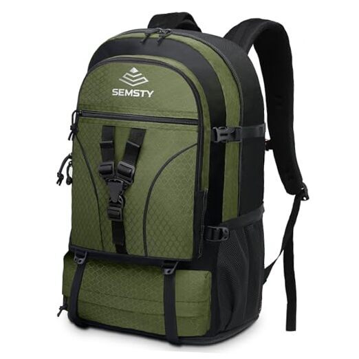 Hiking Backpack, 30L/40L/50L Expandable Hiking 40L+10L expandable 40l+10l Green