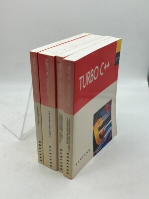 Lot of 4 Books about Turbo C++ Programming from Borland Getting Started;