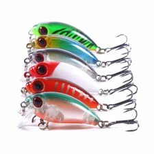 6pcs/lot Crankbait 4cm/3.5g Minnow Fishing Lure Hooks Tackle Hard Bait Bass