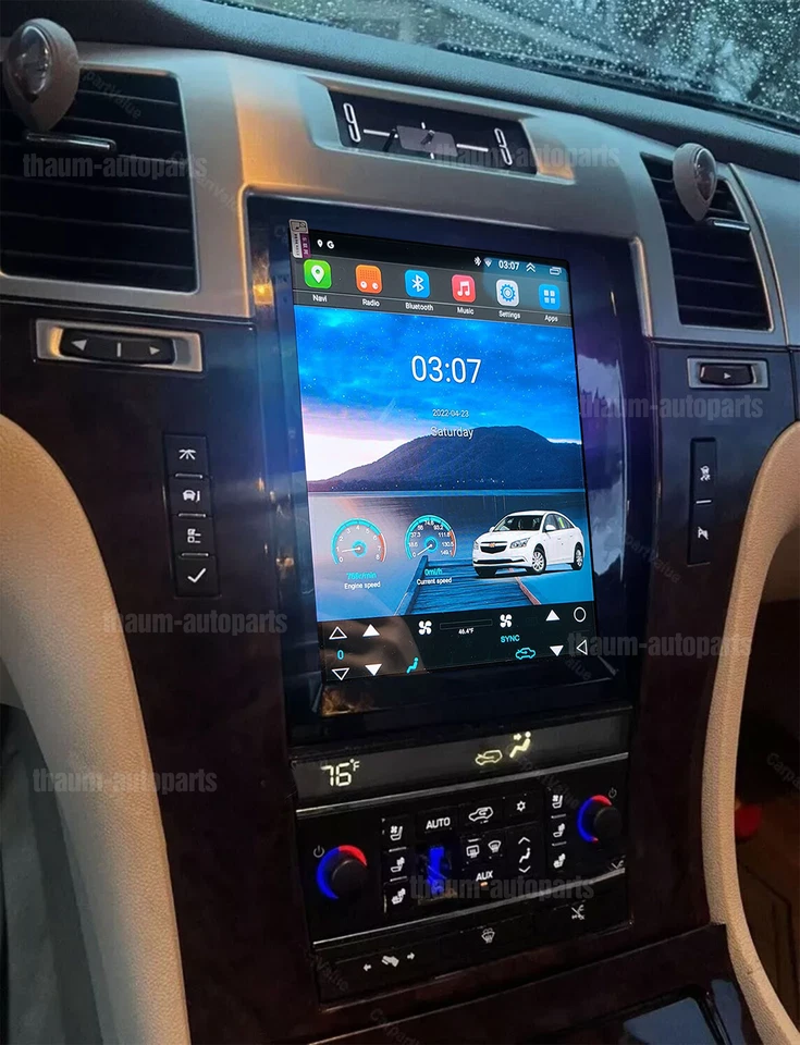 Android 14 For Cadillac Escalade 2007-2014 CarPlay Car Stereo Radio GPS Navi 64G - Image 3 of 4