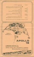 c1972 Apollo 16 NASA Landing Model Advertisement US Army Topographic Command US