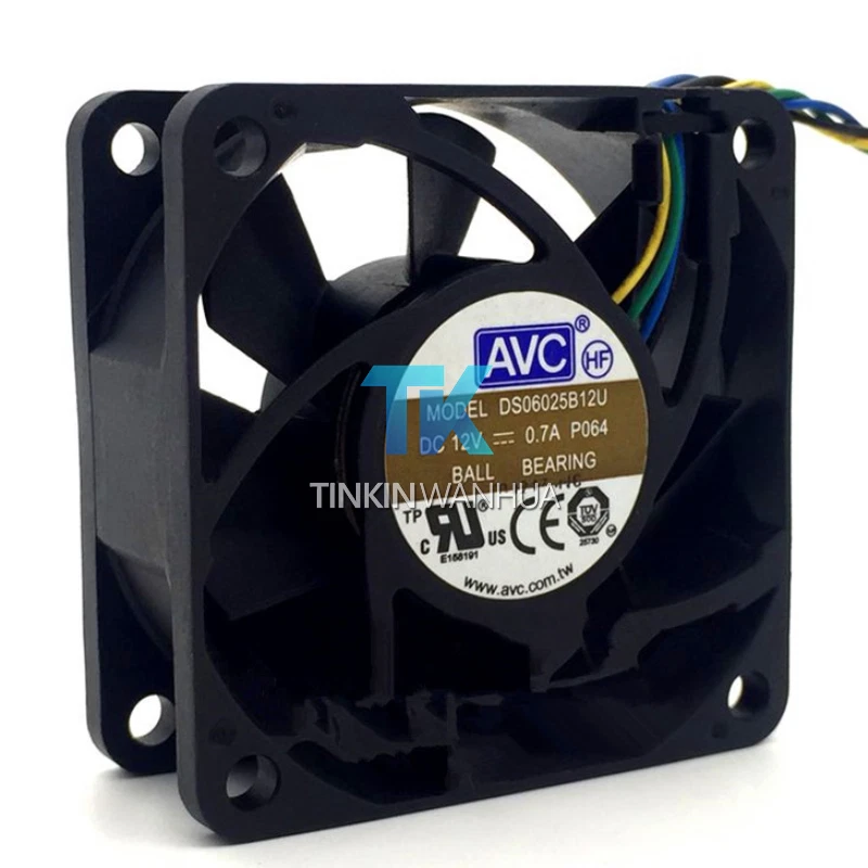 AVC 6025 Fan  for CPU  60*60*25mm 12V 0.70A 4pin   DS06025B12U - Image 2 of 4