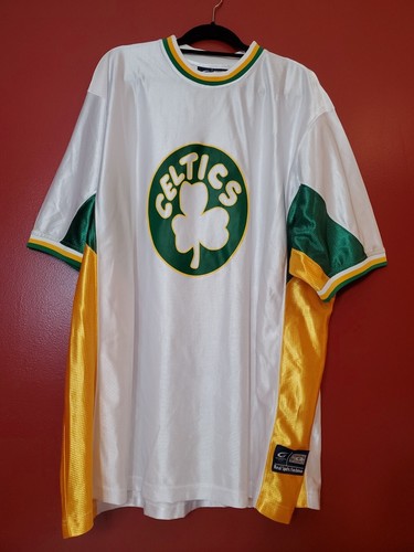 G-III Sport NBA Hartholz Klassiker Boston Celtics Aufwärmshirt Trikot 3XL SELTEN