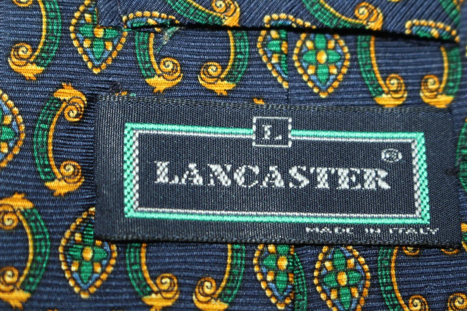 Corbata de seda LANCASTER hecha en Italia F53149 Foto 4 de 4