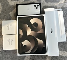 Lot of 6 Empty Apple Boxes AirPods Watch iPad Phone Pencil No Devices Boxes Only