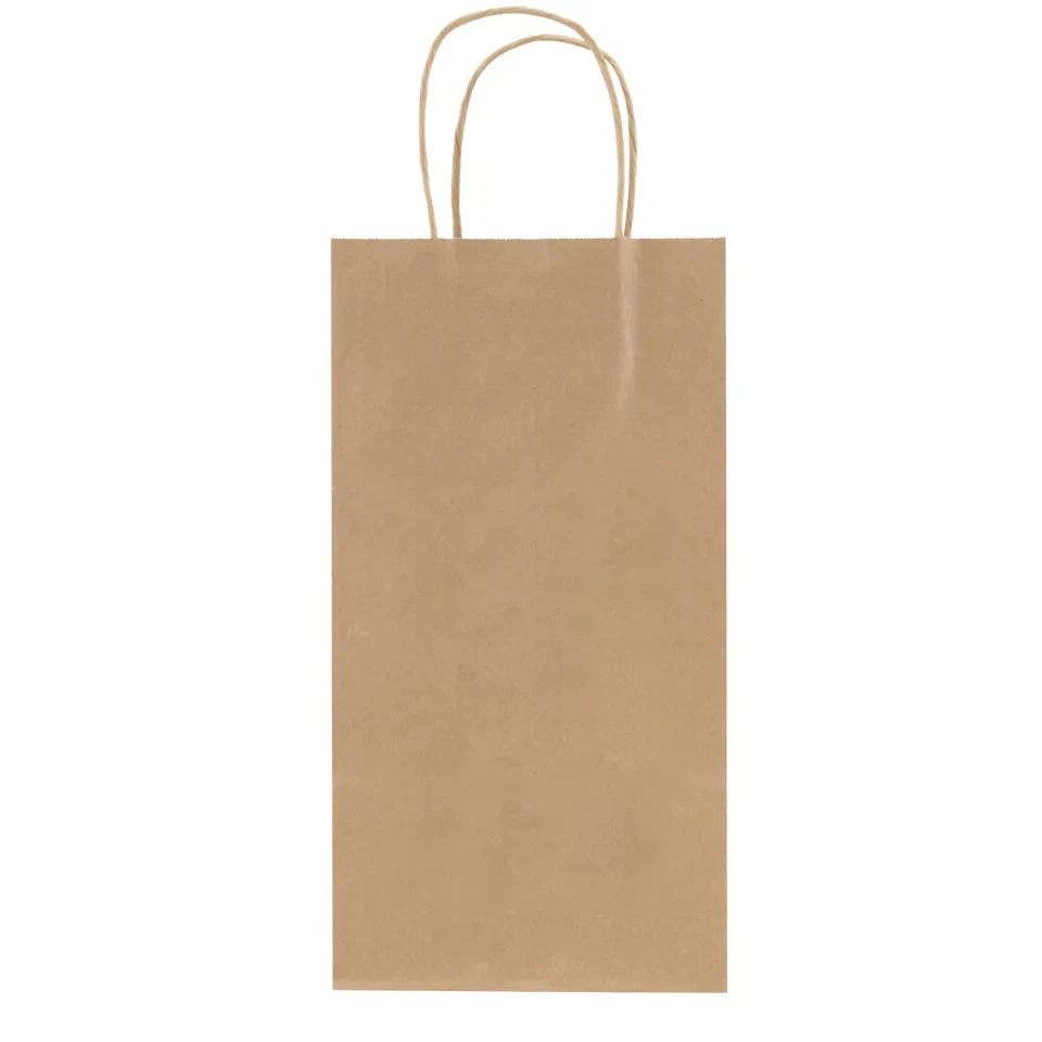 Bulk Brown Kraft Paper Shopping Bags with Handles 250 pcs - Image 3 of 4