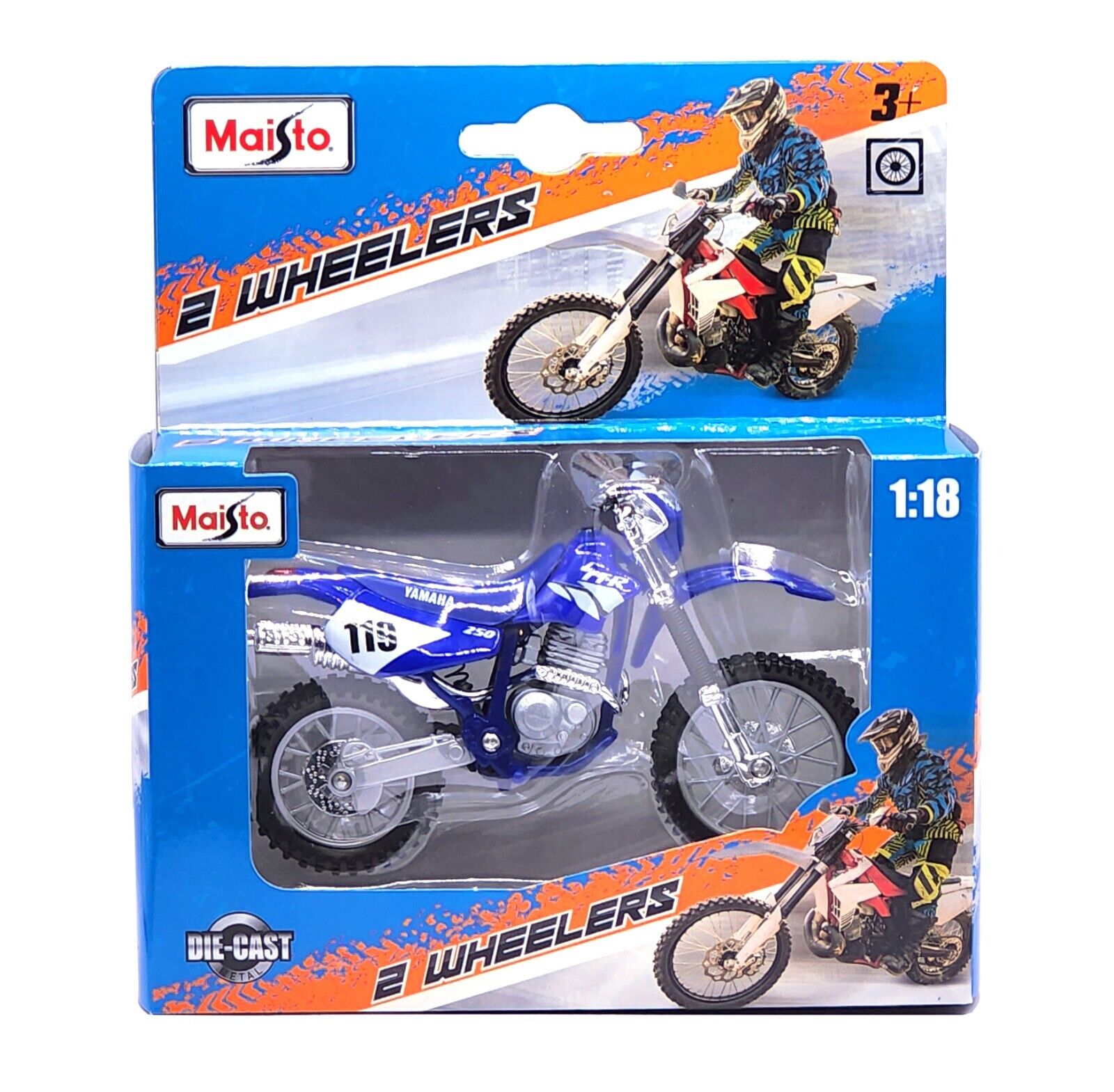 Miniatura Yamaha Ttr 250 Trilha Motocross 1/18 Maisto Moto - Carrefour