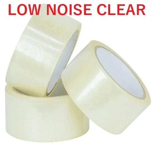 KLARES PACKBAND GERÄUSCHARME VERPACKUNG 48 MM X 66 M PAKETKARTON VERSIEGELUNG STARK