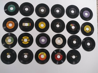 Vinyl 45 RPM Small 7 Inch Records Lot of 23 Vintage - see