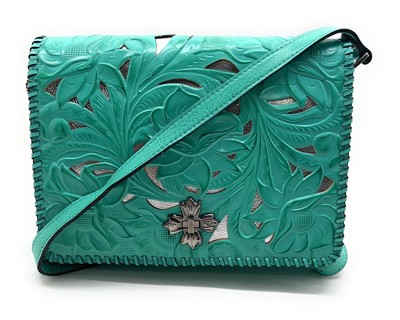 Patricia Nash Tooled Leather Saddle Bag New No Tags