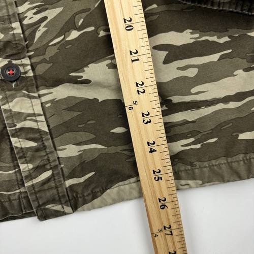 Gap Utility Jacket Youth XXL Army Green Camo Lined Button Front Pockets 2008 - Picture 18 of 21