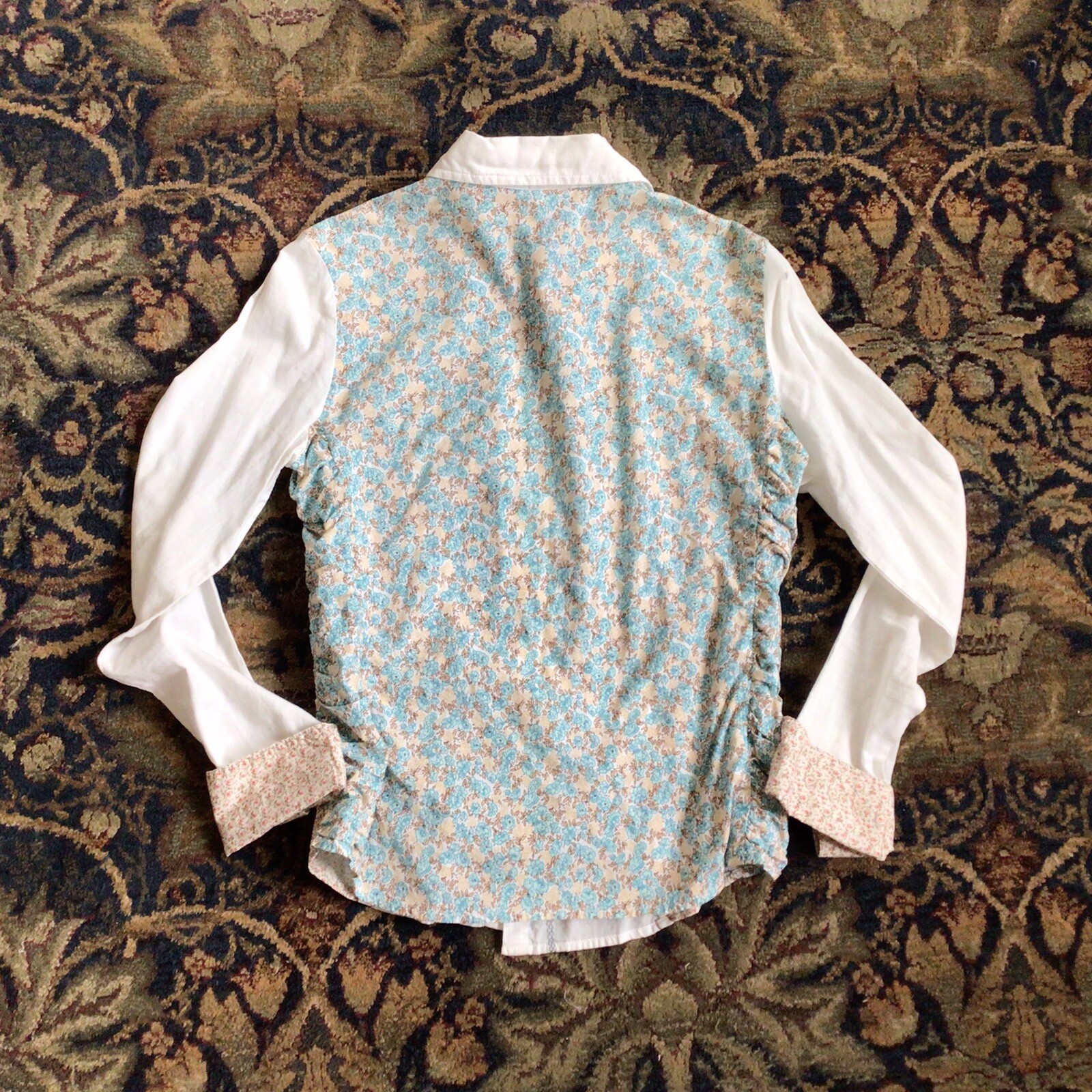 DAYTRIP Multicolor Patchwork Floral Embroid Butto… - image 4