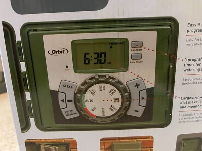 ORBIT #57896 Simple Programming 6-Station Easy-Set Logic Indoor/Outdoor Sprinkle