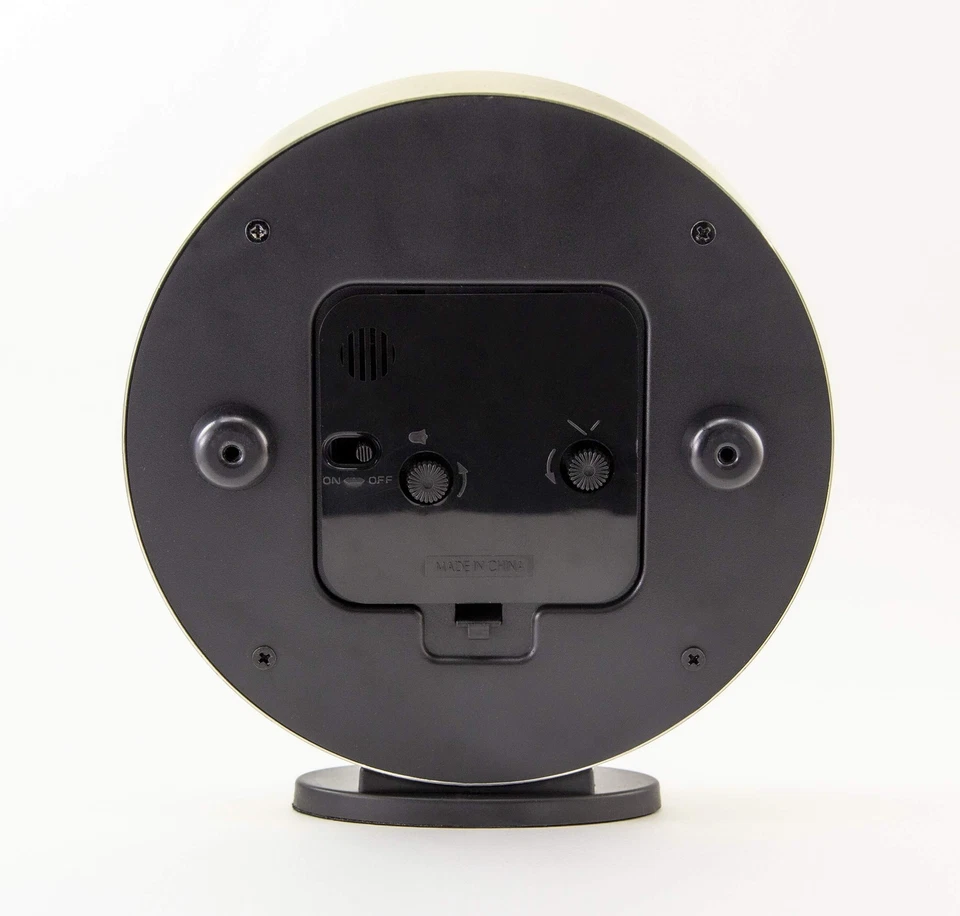 Reloj despertador de oficina y escritorio moderno Art Deco dorado Crosley negro Foto 3 de 3