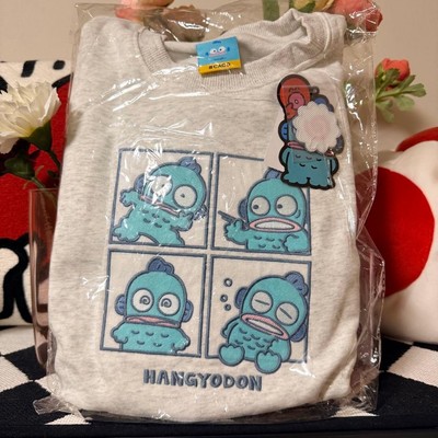 Taiwan Limited CACO × SanRIO Hangyodon Parka Gray S New