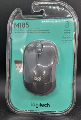 Logitech M185 Wireless Mouse, 2.4GHz with USB Mini Receiver, 1 Yr Battery Life, 