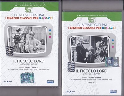 2 Dvd Sceneggiati Rai IL PICCOLO LORD di F. H. Burnett V.Brignole completa 1960