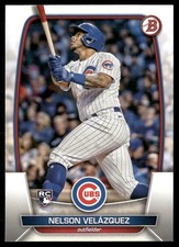 Nelson Velazquez Rookie 2023 Bowman Chicago Cubs #12