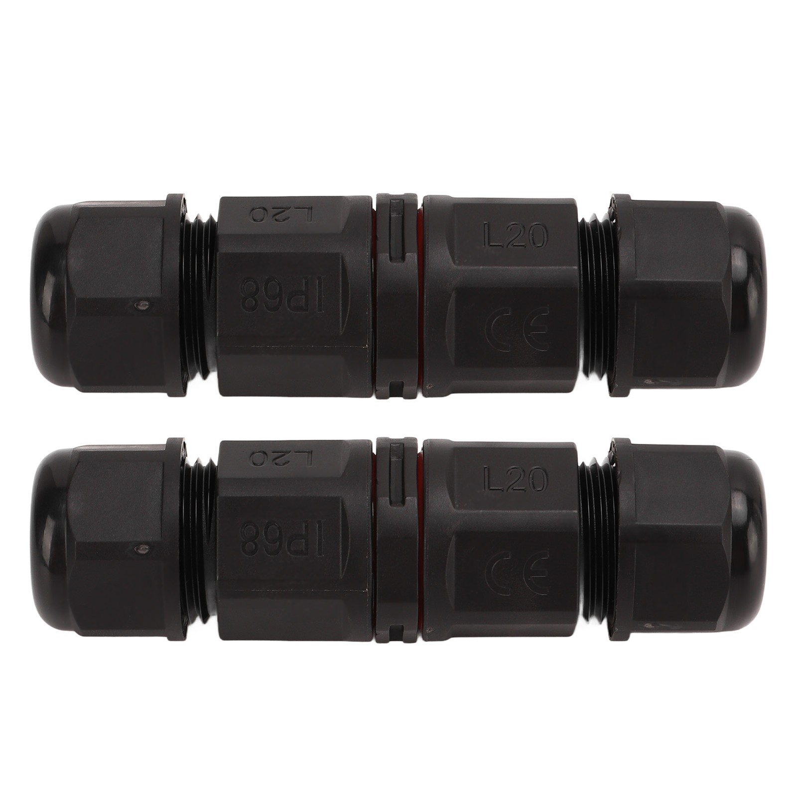 2pcs 380V Junction Box Connector IP68 Waterproof Screw Crimping Waterproof Cable