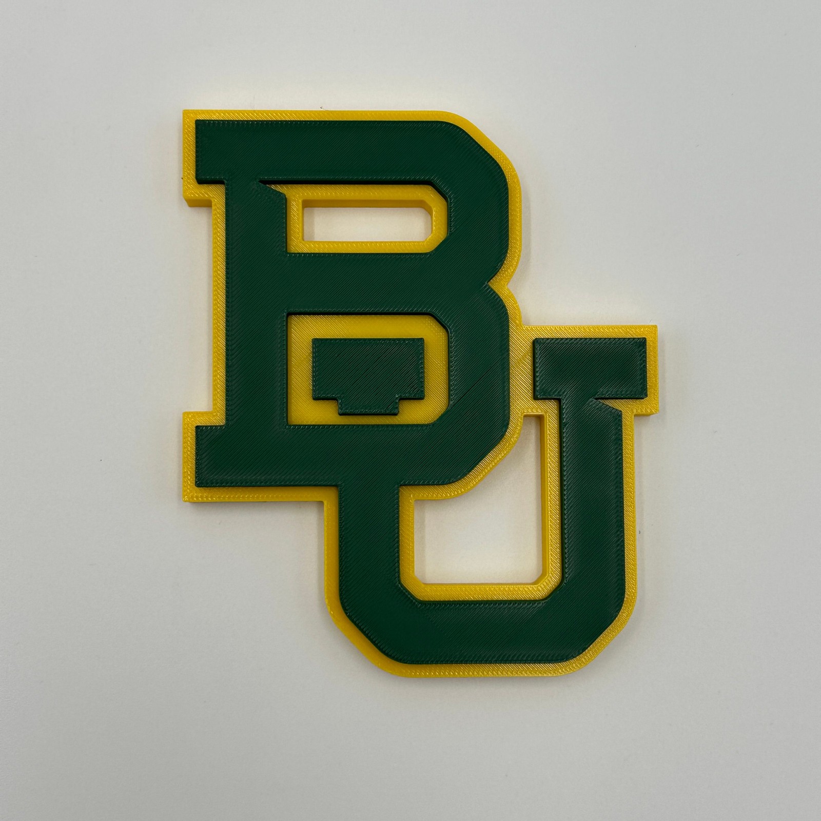 Baylor University Bears NCAA 3D Logo Sign Freestanding Shelf Decor Green Gold