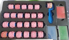 Rollstempel Set mit Griff, 24 Rollen, 3 Stemp...