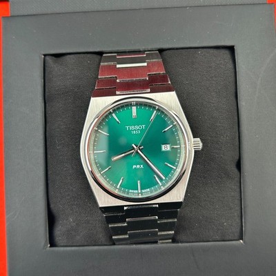 Tissot PRX Green Dial 316L Stainless Steel Men's Quartz Watch T137