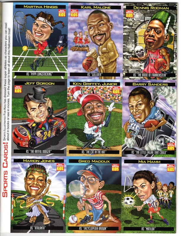 45 COPIES S. I. FOR KIDS OCTOBER 1998 HALLOWEEN GRIFFEY SANDERS MADDUX CARD MINT